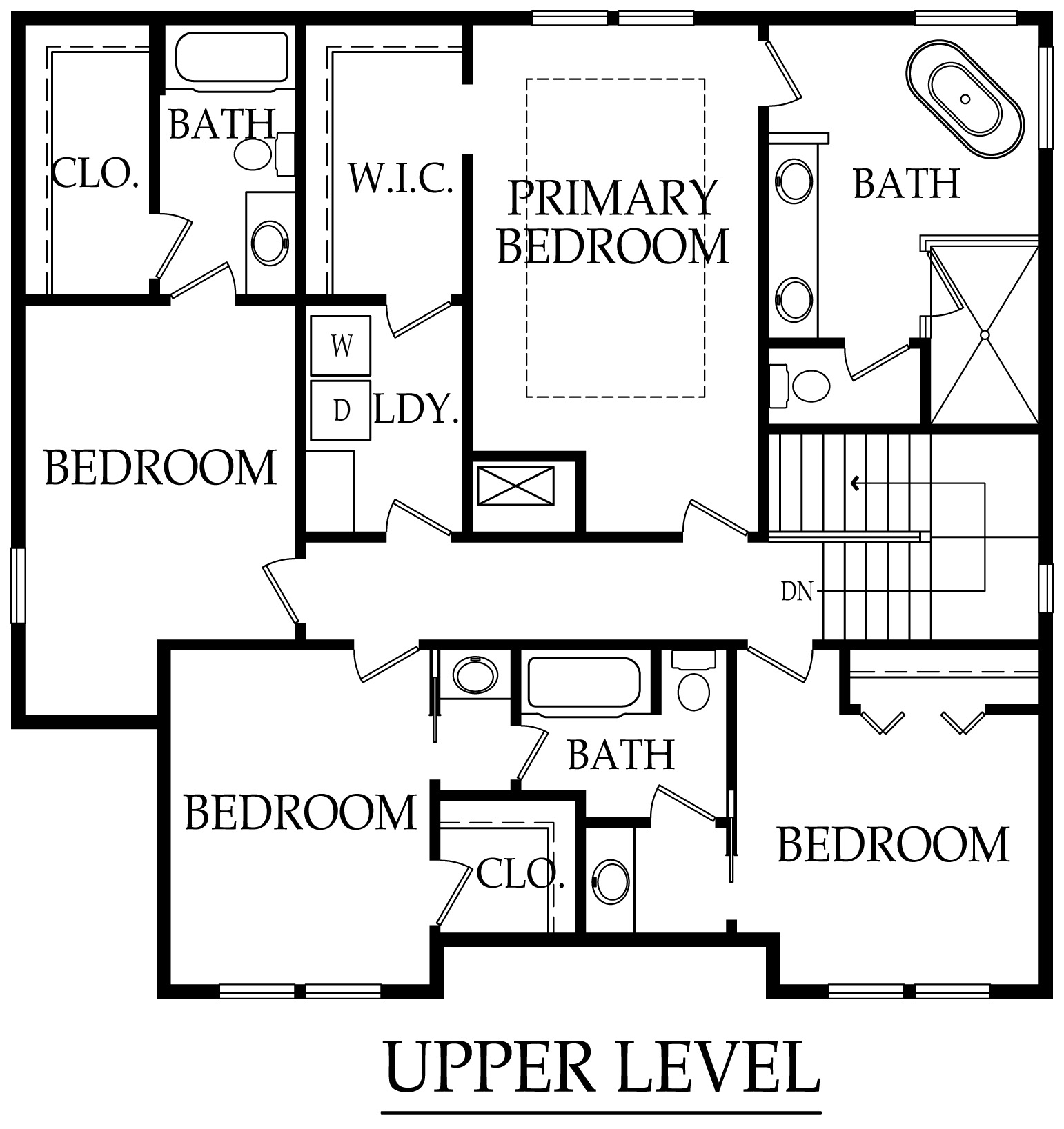 Model Upper Level Floor Plan
